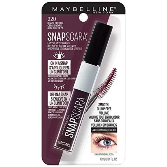 MAYBELLINE "Snapscara" Mascara, Black Cherry - Picture 1 of 10